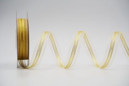 Ruban transparent à rayures dorées pailletées_K1476-K27-2_ivoire
